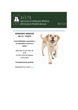 seminario webinar hill`s - avepa