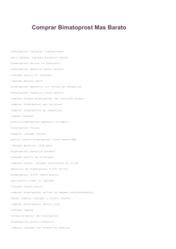Comprar Bimatoprost Mas Barato