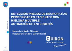 detecci&oacute;n precoz de neuropat&iacute;as perif&eacute;ricas en pacientes con