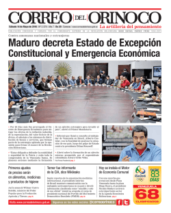 s - Correo del Orinoco