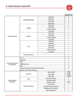 Ficha T&eacute;cnica: Lanix X110