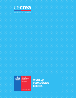 Modelo pedag&oacute;gico - Centros de Creaci&oacute;n