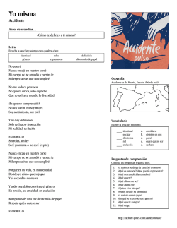 Cancionero: Accidente &ndash; Yo misma