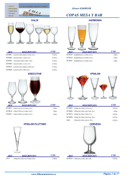 copas mesa y bar - Suministros L`illa main menu
