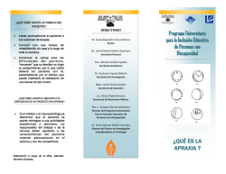 QU&Eacute; ES LA APRAXIA