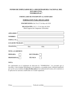 fondo de empleados de la registraduria nacional del estado civil