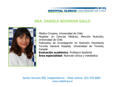 DRA. DANIELA ADJEMIAN GALLO - Hospital Cl&iacute;nico Universidad