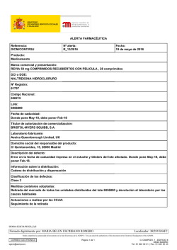 Firmado digitalmente por: MARIA BELEN ESCRIBANO ROMERO