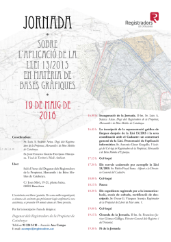 JORNADa - Universitat de Barcelona
