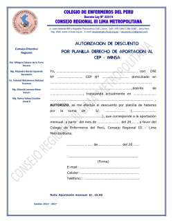 colegio de enfermeros del peru consejo regional iii lima metropolitana