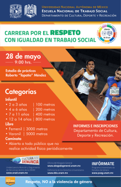 Categor&iacute;as 28 de mayo - Escuela Nacional de Trabajo Social