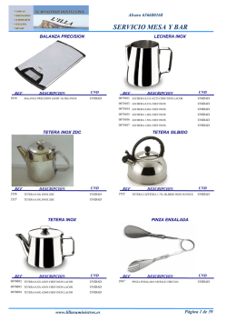 servicio mesa y bar - Suministros L`illa main menu