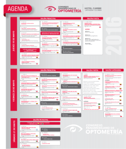 Descargar Agenda - Congreso Panamericano de Optometr&iacute;a
