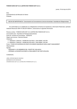 FONDOS SURA SAF SAC(ANTES ING FONDOS SAF SAC)