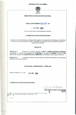 2 9 ABR. 2815 - Ministerio de Educaci&oacute;n