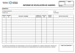 Informe de Devoluci&oacute;n de Haberes (Con novedad)