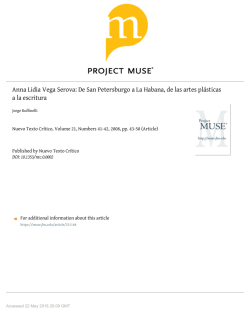 Anna Lidia Vega Serova: De San Petersburgo a La Habana, de las