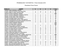 PROBABILIDAD Y ESTAD&Iacute;STICA - Primer Semestre 2016