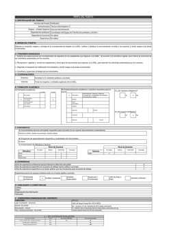 perfil del puesto - UGEL-06