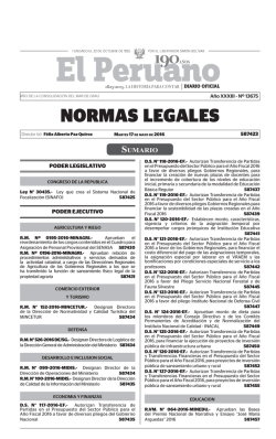 edici&oacute;n de hoy martes 17 - Congreso de la Rep&uacute;blica