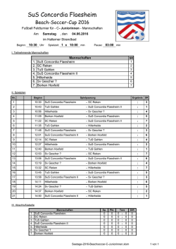 SuS Concordia Flaesheim - Stadtsportverband Haltern am See eV