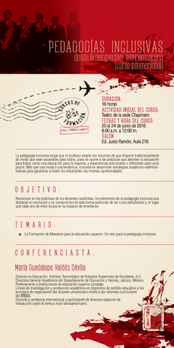 6. Pedagog&iacute;as inclusivas desde la perspectiva latinoamericana