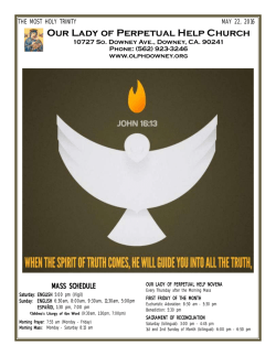 May 22, 2016 - Our Lady of Perpetual Help Downey