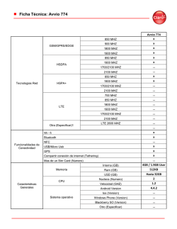 Ficha T&eacute;cnica: Avvio 774