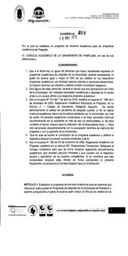 1 8 MAY 20\6 - Universidad de Pamplona