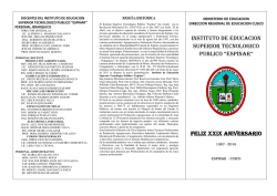 instituto de educacion superior tecnologico publico &ldquo;espinar&rdquo;