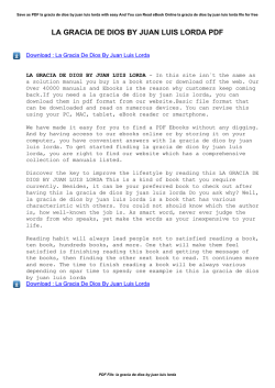 La Gracia De Dios By Juan Luis Lorda