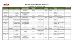 REGISTRO DE PERITOS DEL PODER JUDICIAL DEL ESTADO