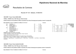 S&aacute;bado 21 de mayo de 2016