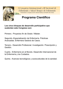 Introduccion - congreso enfermeria y salud