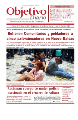 cinco extorsionadores en Nuevo Balsas