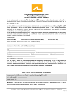 Autorizaci&oacute;n para solicitar Reportes de Cr&eacute;dito