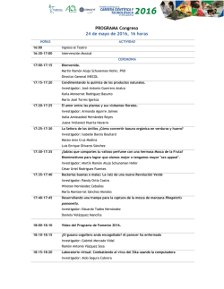 Programa Congreso Fomento 2016 Xalapa