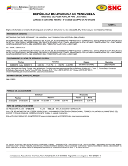rep&uacute;blica bolivariana de venezuela - Ministerio del Poder Popular