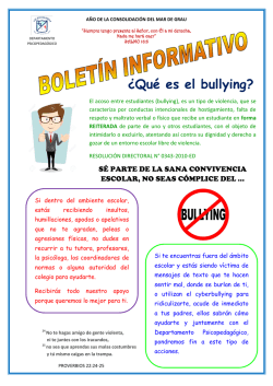 &iquest;Qu&eacute; es el bullying? - Colegio Jesus Salvador Surco