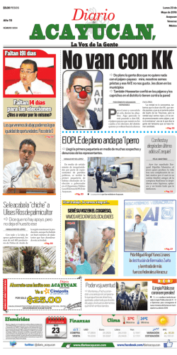 Lunes 23 de Mayo de 2016