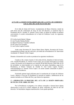 junta de gobierno local 24-05-2016