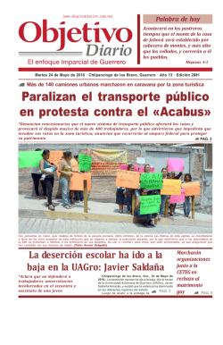 Paralizan el transporte p&uacute;blico en protesta contra el