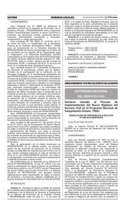 autoridad nacional del servicio civil - Peruana