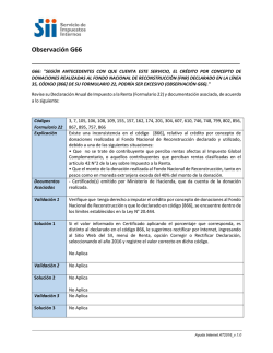 Observaci&oacute;n G66 - Servicio de Impuestos Internos