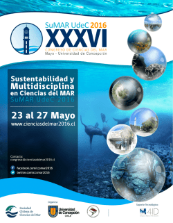 Libro de Res&uacute;menes - Ciencias del Mar 2016