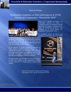 Italia. Con el objetivo de integrar a la comunidad radicada en Italia