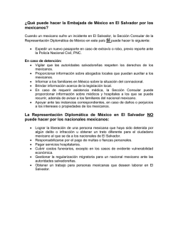 &iquest;Qu&eacute; puede hacer la Embajada de M&eacute;xico en El Salvador por los