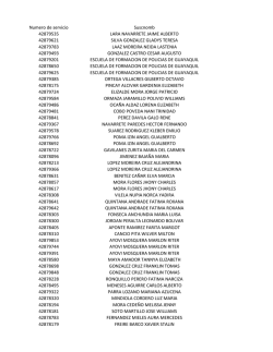 Numero de servicio Suscnomb 42879535 LARA NAVARRETE