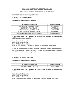 Lugar: Jr. Ciro Alegr&iacute;a N&deg; 788 Bagua Grande &ndash; Utcubamba