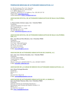 federacion mexicana de actividades subacuaticas, ac